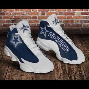 Brand new never worn Dallas Cowboys high tops